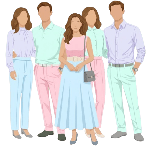 Principal sponsor attire — follow the color palette